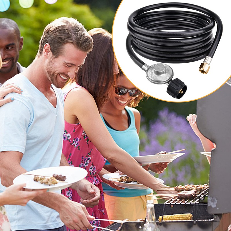 Onlyflame 12 Feet Universal QCC1 Low Pressure Propane Regulator Grill