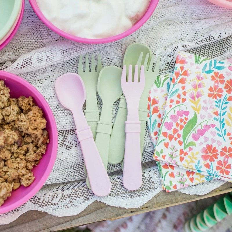 Re-Play Recycled Utensils (8pk), Sand