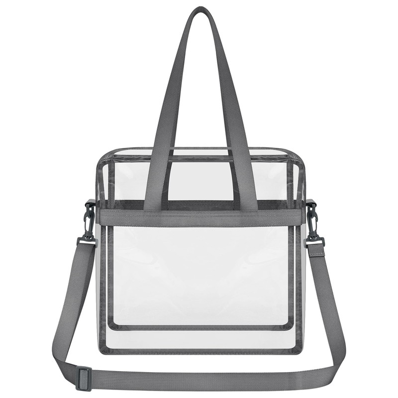 Oraben Clear Bag Stadium Approved 12x6x12 Clear Tote Bag with