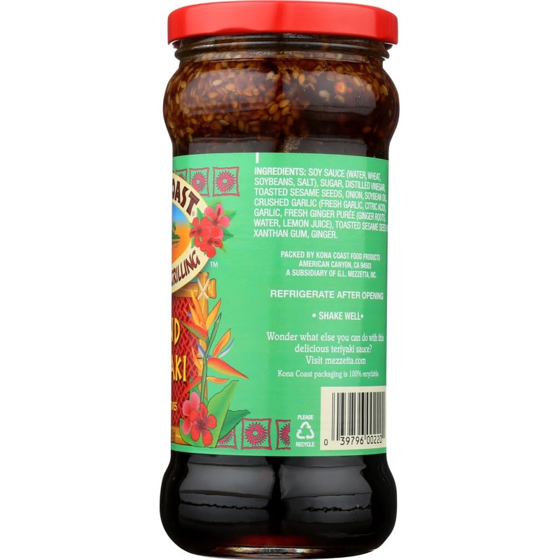 (Pack of 3) Kona Coast Island Teriyaki Sauce, 15 Ounce