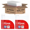 Notebook Paper, Loose Leaf Paper, Wide Ruled Notebook Paper, 10.5”