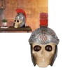 Resin Soldier Skull Modeling Statue Skeleton Sculpture Home Desktop Decoration