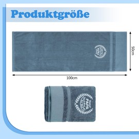 YANSYUN Papa Handtuch Vatertag Handtuch Bestickt Handtücher 50 x 100 cm Handtuch Geburtstag Geschenk für Papa Bester Papa Der Welt Handtücher zum Vatertag, Geburtstag, Jahrestag, Valentinstag