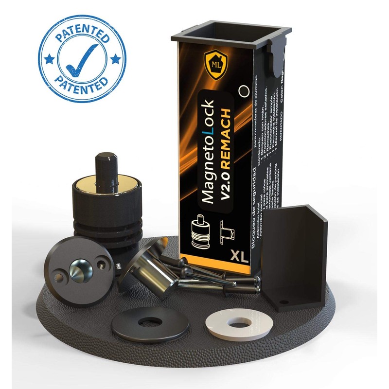 MagnetolockV2.0REMACH.Safety lock for windows and sliding doors.Locking with closed and