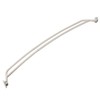 YunNephele Adjustable Curved Double Shower Curtain Rods for Bathroom 45