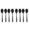 Vababa 16-Piece Black Stainless Steel Teaspoon