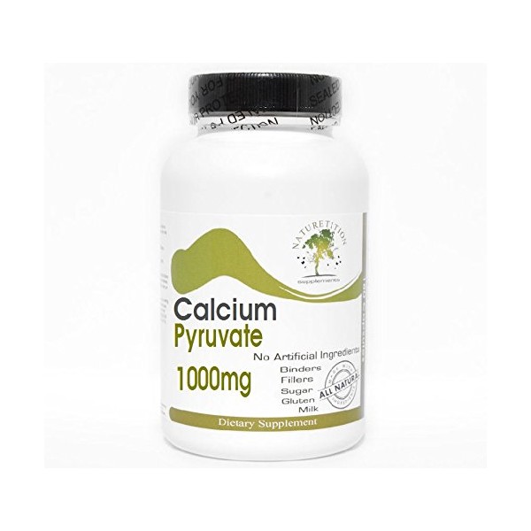 Calcium Pyruvate 1000mg ~ 100 Capsules - No Additives ~ Naturetition Supplements