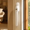 XZLUPUP 2 Pcs White UPVC Window Handles 43mm Spindle
