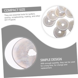 Operitacx 10St runde Klinge cutterklingen schnitteinlage runde geschärfte Klingen Nähmesser Ersatzklingen für Rotationsschneider rotierendes Schneidwerkzeug Haupt Stoff Cheb