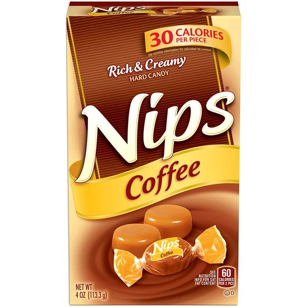 Brach's Nips Coffee Flavored Hard Candy, 3.25 ounce, Pack of 12