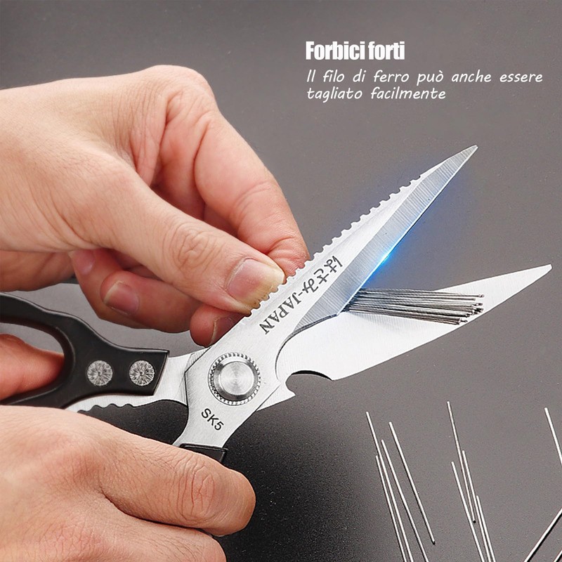 Küchenschere,Haushaltsschere aus Edelstahl, Allzweckschere,Schwere Scharfe Kochschere mit Flaschenöffner,Multifunktions für Küche,Huhn,Geflügel,Fisch,Fleisch,Kräuter,Nüsse,Spülmaschinenfest,Golden