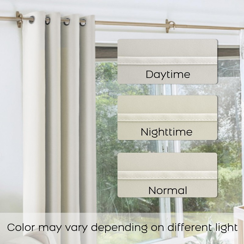 KOUFALL 60 Inches Long Cream Beige Off White Ivory Bay