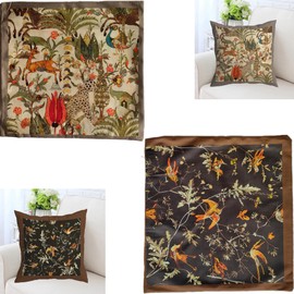 syiyunran Abstract Art Printed Cushion Cover – Set of 2 Cushion Covers 45 x 45 cm European Classic Home Sofa Decorative Cushion Covers Decorative Cushion with Filling Children's Cushion Covers Light