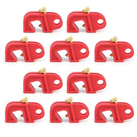 HiLKCO Electrical Circuit Breaker Lockout Device Universal Lock Out tagout Set for Loto Sing and Multi Pole Industrial Grade Breakers 10 PCS