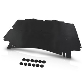 LQI Hood Insulation Pad 1/2" with Clips Compatible with Dodge Ram 1500 2002-2008, Fit Dodge Ram 2500 3500 2003-2009 Black