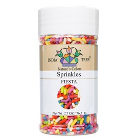 Nature's Colors, Fiesta Mix, Sugar Sprinkles for Baking and Decorating, Small,2.7 Oz Jar (Pack of 1)