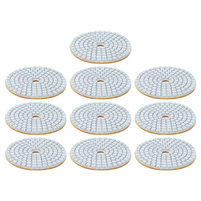 10Pcs 3in Diamond Wet Polishing Pad Soft Grinding Discs Polisher