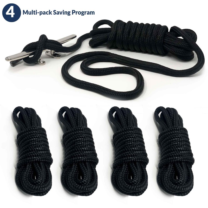 Five Oceans Marine Nylon Double Braid Dock Line 3/8 inches