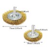 Wire Wheel Cup Brush Drill Bit Set of 9 Brass