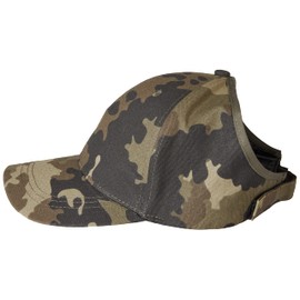 Bellamente cálido sombrero de béisbol con forro de satén para mujer, sombrero de cola de caballo para cabello natural rizado, gorra sin espalda, gorra de pelo rizado, Fatiga, Talla única