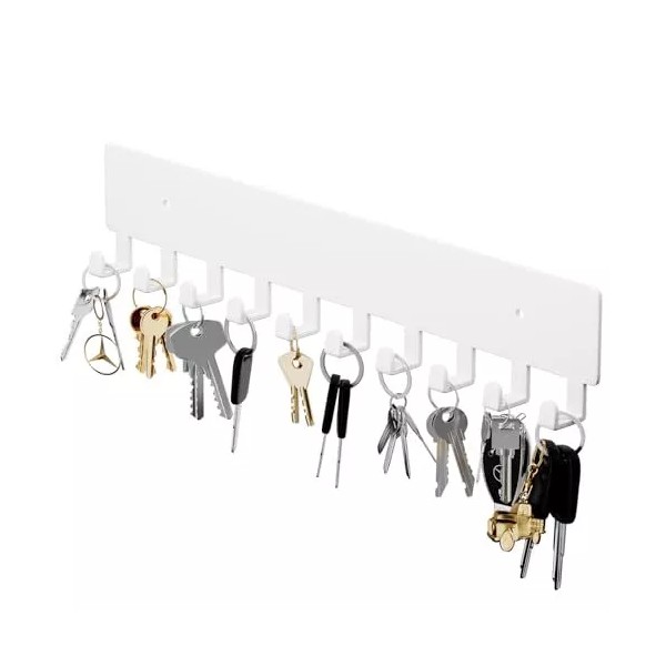 GTK Key Holder for Wall, Key Hooks with 10 Hooks,