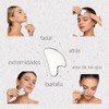 Herramienta Guasha Facial Acero Inoxidable, Plata, 3PCS