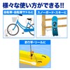 Sanwa Direct 200-SL029BK Curl Cord Integrated Padlock Bag Saddle Anti-Theft
