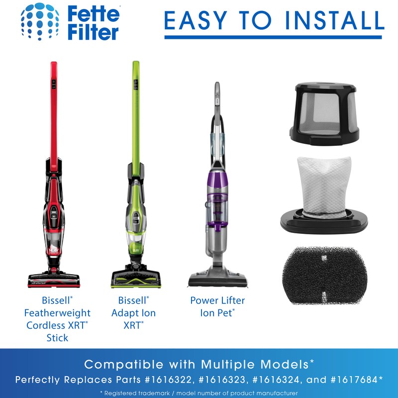 Fette Filter - 2 HEPA + 4 Foam Filter Compatible