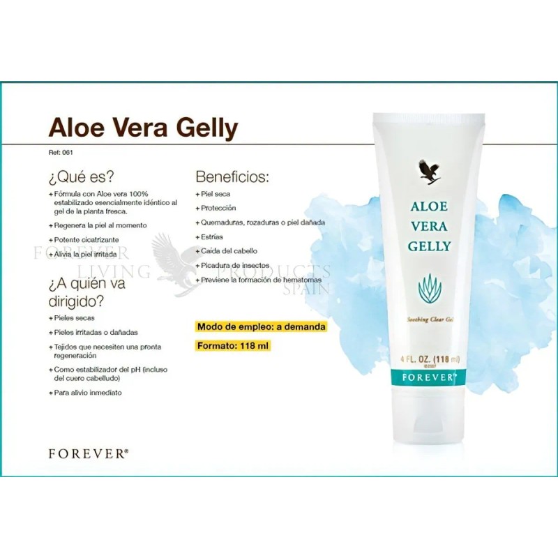 Aloe Vera Gelly Forever Living Gel De Sabila Cara Y