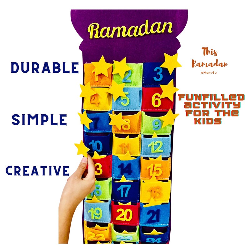 Ramadan Decorations Eid Count down Calendar Ramadan Calendar for Kids