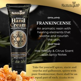 HalleluYAH Anointing Hand Cream - Myrrh and Frankincense Infusion for Ritualistic Skincare - Purify Your Skin and Elevate Your Daily Moments with Sacred Fragrance