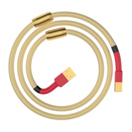 Tirstrup HiFi USB Cable OCC Silver Plated USB 2.0 Type A to B Audiophile USB Wire A-B DAC Decoder Printer Data Cable (A71USB1.5M)