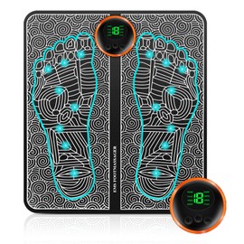 EMS Fußmassagegerät, Elektrisches Fußmassagegerät mit 8 Modi & 19 Intensitäten, Fördert die Durchblutung und lindert Muskelschmerzen, Tragbar und Wiederaufladbar, für den täglichen Einsatz