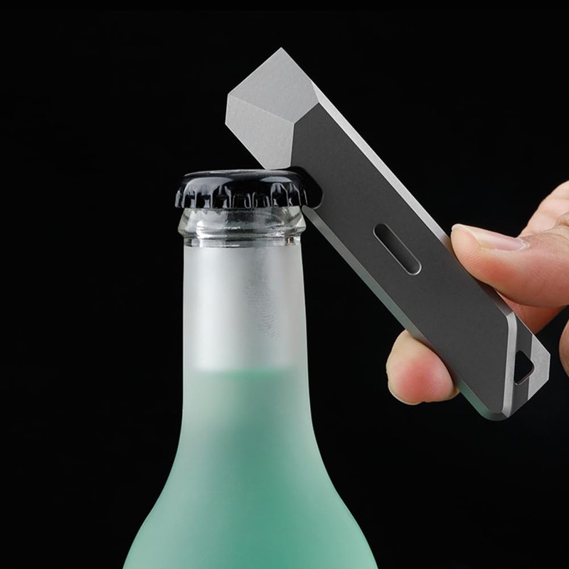 Hsthe Sea Pry Bar Bottle Opener, Titanium Alloy EDC Multifunctional