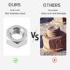 Smgda Hex Nuts M6 Nuts 304 Stainless Steel 100pcs Heavy