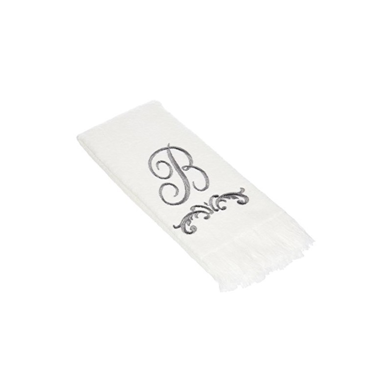 Avanti Linens - Monogram Embroided Fingertip Towel, 100% Cotton Bathroom