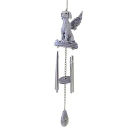 Roman Dog Memorial Windchime, 17-inch Length, Garden Decoration