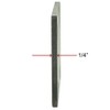6" x 6" x 1/4" Hot Rolled A36 Steel Base
