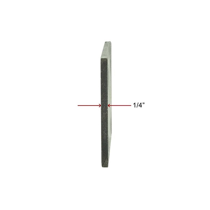 6" x 6" x 1/4" Hot Rolled A36 Steel Base