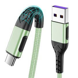 Durcord USB C Cable, Upgarded 2Pack 6ft Fast USB Type C Charging Cable for Android/Phone/Pad/Laptop, Type C Charger Braided USB Cable Compatible withi Phone 16/15/Pro/Plus/Max/Sam.Sung-Green