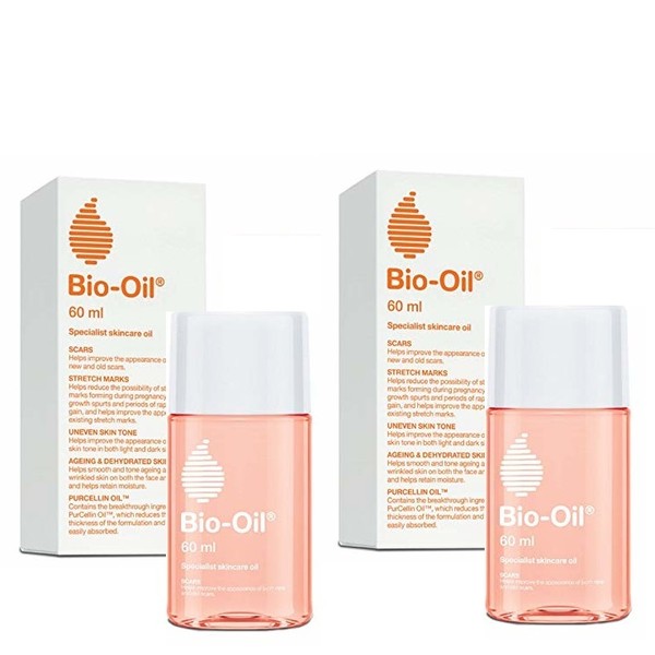 Bio Oil 2x Bio-Oil Purcellin Skincare Oil for Scars Stretch Marks Uneven Skin 2x60ml