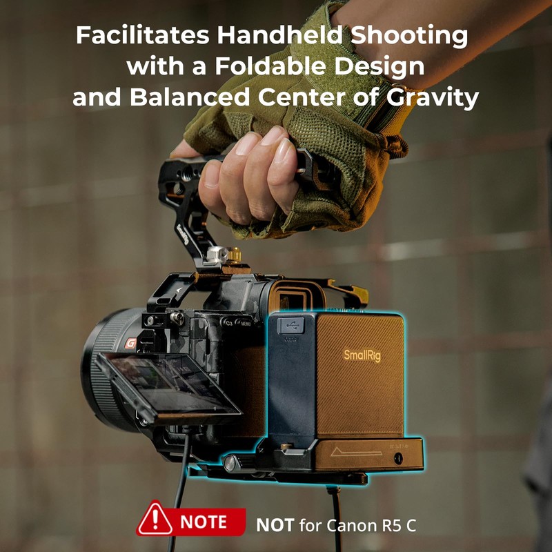 SmallRig NP-F Battery Plate with Quick Release Plate for Arca-Swiss,