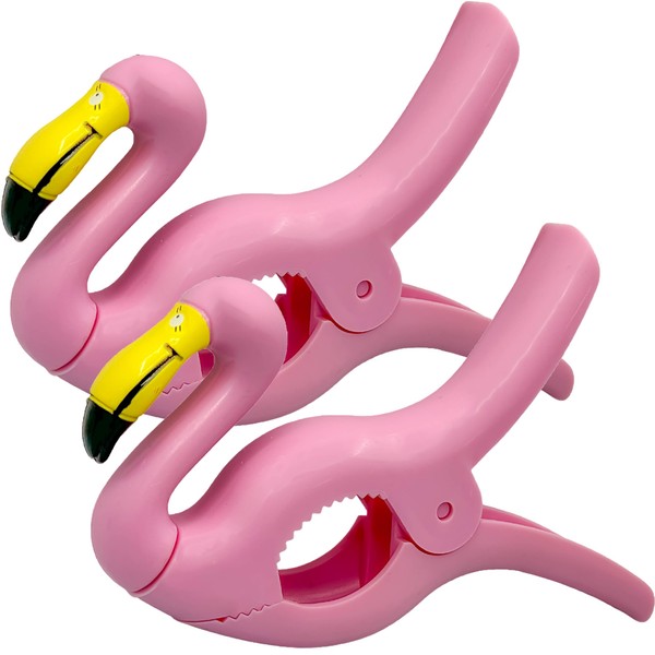 Beach Towel Clips, 2 Pack, Portable Towel Holder Clips, Flip