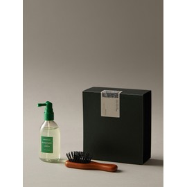 Aromatica Hair Tonic & Wooden Brush Duo – Korean Scalp Massage Brush + Rosemary or Tea Tree Tonic Gift Set