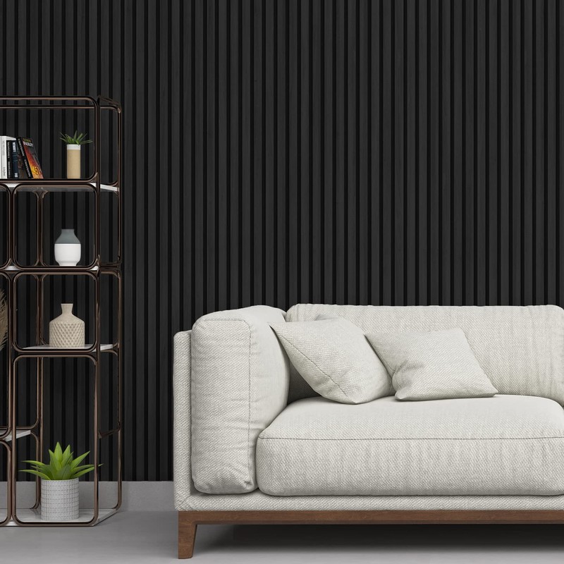 Slat Wood Wall Panels - Decorative & Sound Absorbing Contemporary