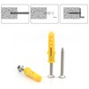 Leliafleury 20Pcs Wall Plugs and Screws Set M8*60 Expansion Pipe