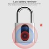 Smart Padlock Fingerprint Bluetooth APP Lock IP65 Waterproof AntiTheft for