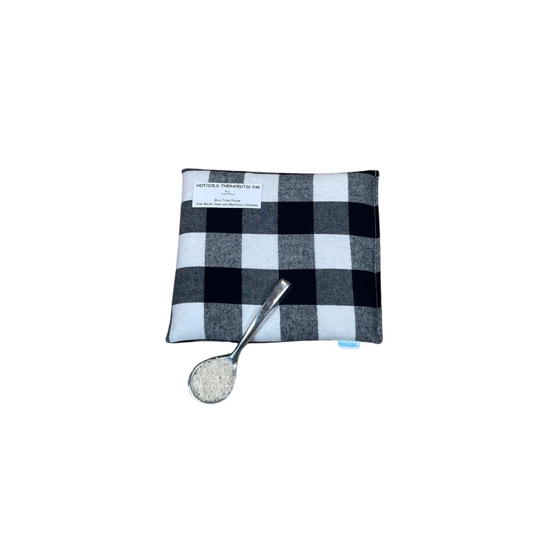 HOME COMFORT Black Plaid Regular Therapeutic Microwavable Heating & Cooling