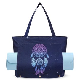 Yoga Mat Bag Yoga Bags and Carriers Fits All Your Stuff Yoga Tote Bag with Zipper Pocket Yoga Mat Carrier Take in Out Mat Easily for Pilates Travel Workout Office Beach and Gym