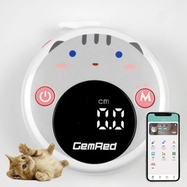 GemRed Digital Measuring Tape for Pets Cats and Dogs with APP (Black)